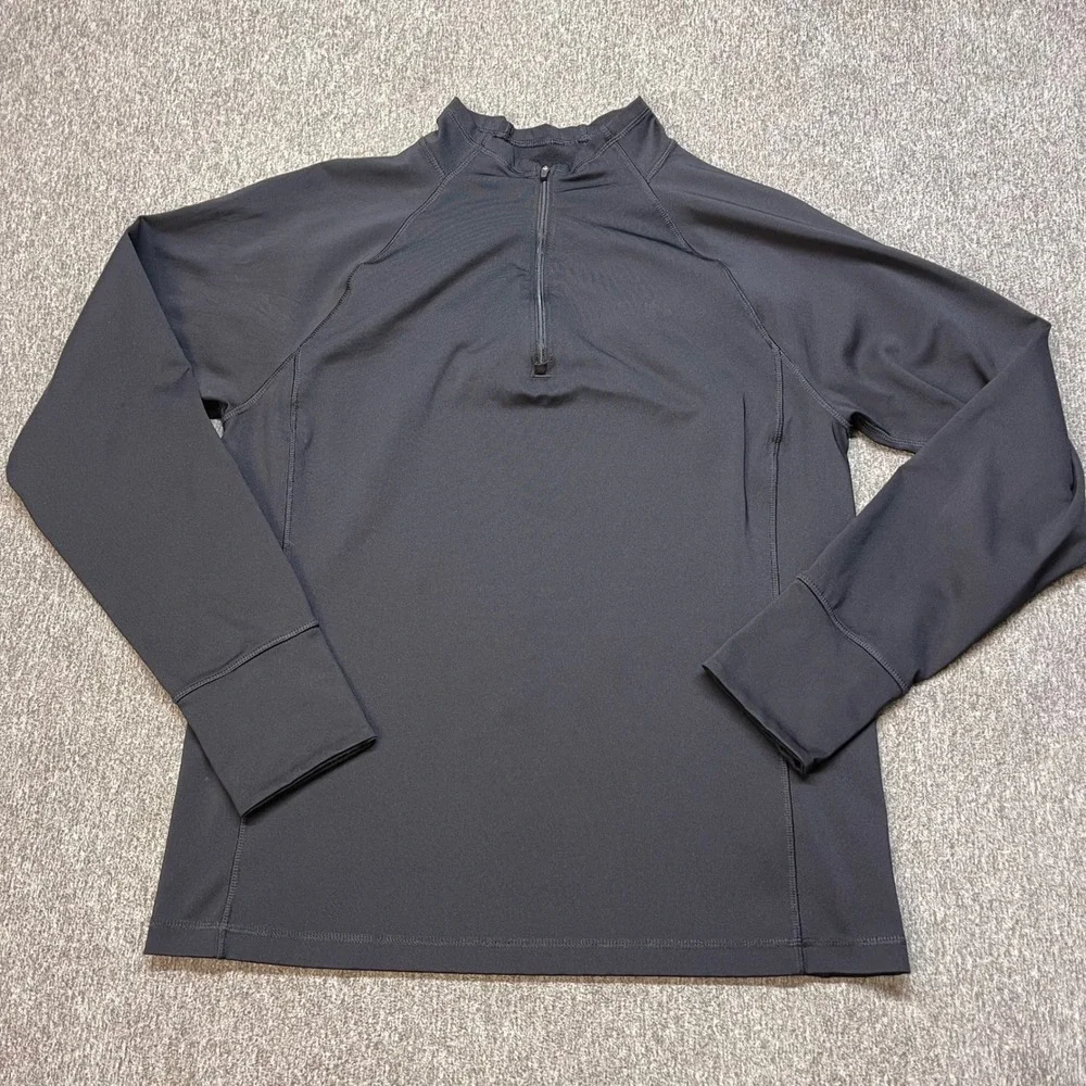 The North Face Mens Black Quarter Zip Pullover Active Top Size Medium NF0A3Y22